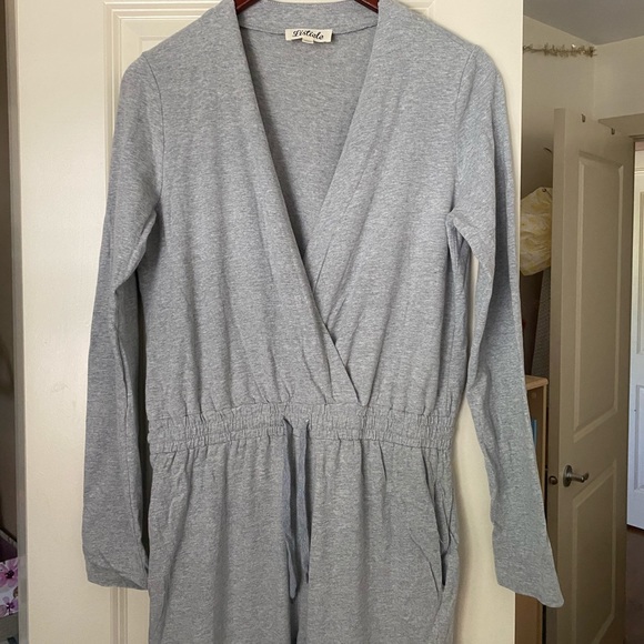 Grey Full Length Romper/Jumpsuit - Picture 4 of 11